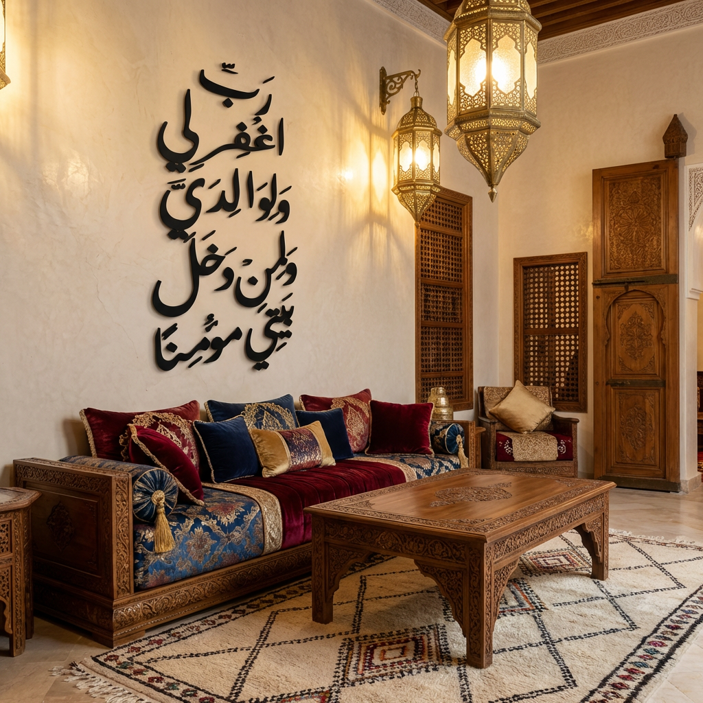 لوحة دعاء رب اغفر لي ولوالدي – ديكور جداري إسلامي