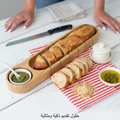 لوح تقطيع وتقديم الخبز الخشبي